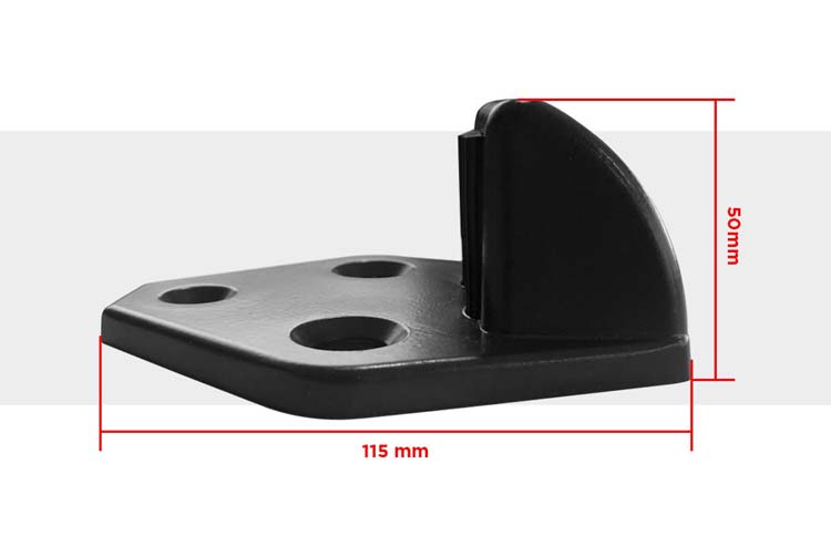 Sabot anthracite pour portail motorisé