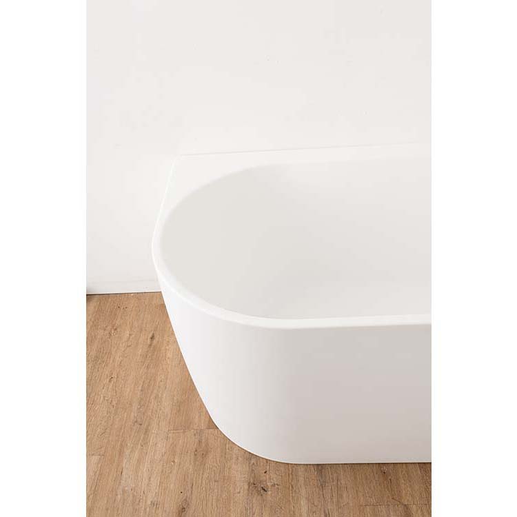 Baignoire d'angle Hero mat blanc droite 180x80cm