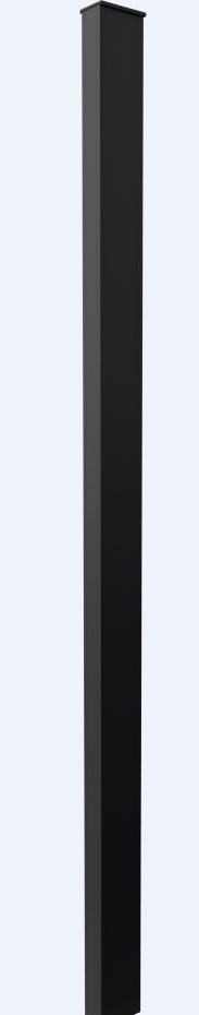 Paal afsluiting Havana alu zwart 230cm