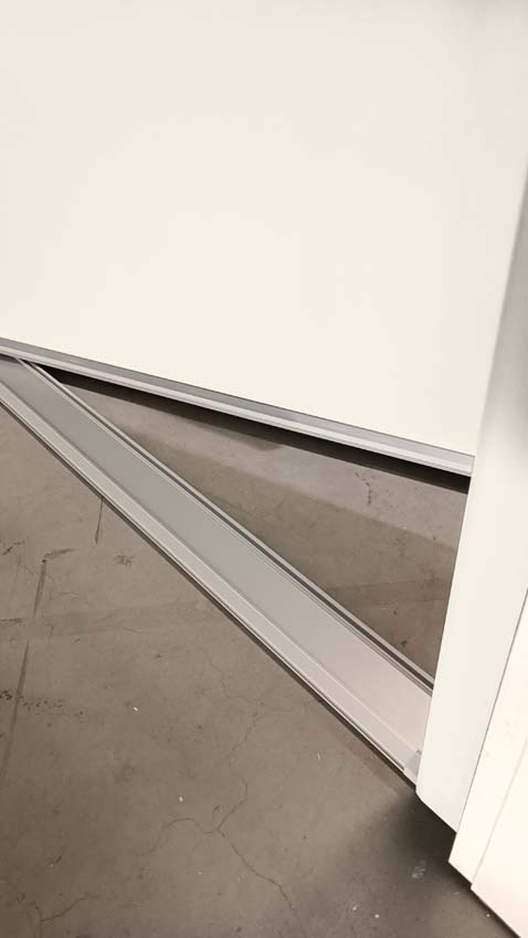 Buitendeur pvc inbraakwerend met alu afwerking Varno wit B980 X H2180 mm R