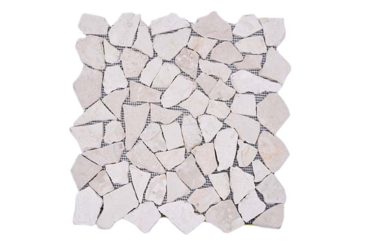 Mosaïque Flagstone ivoire mat 30,5x30,5cm