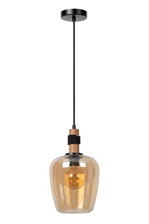 Lucide ILONA - Suspension - Ø 22 cm - 1xE27 - Ambre