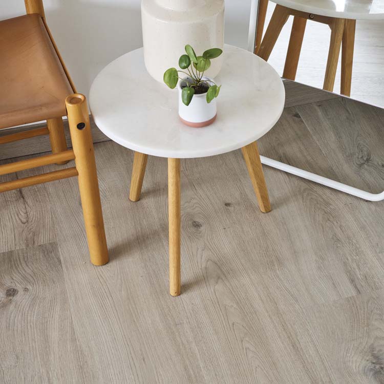 Vinyl vloer Floorify Clooney plank 4,5mm grijsbeige 200x24cm Vinyl vloer Floorify Clooney plank 4,5mm grijsbeige 200x24cm