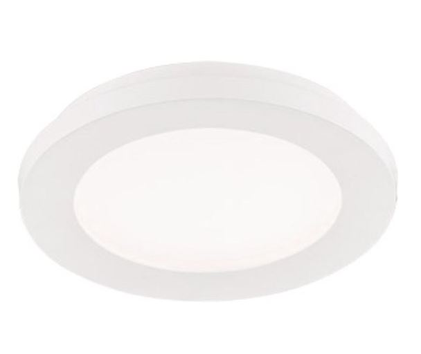 Plafonnière pvc blanc IP44 incl LED  10W, 3000K, 850Lm D17cm