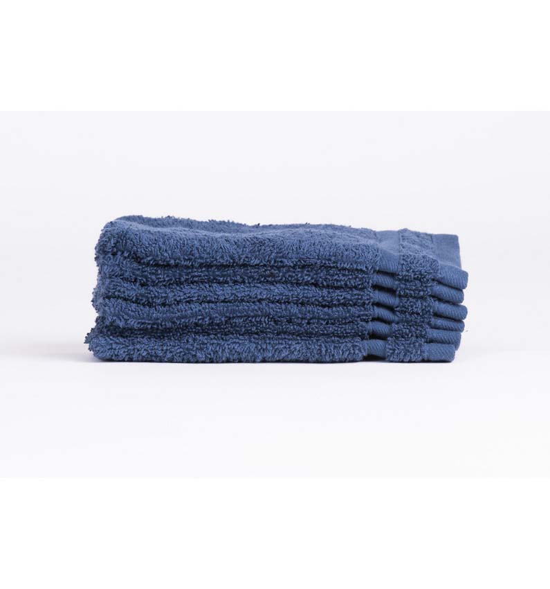 Washandje Cosibel katoen jeans 17x21cm