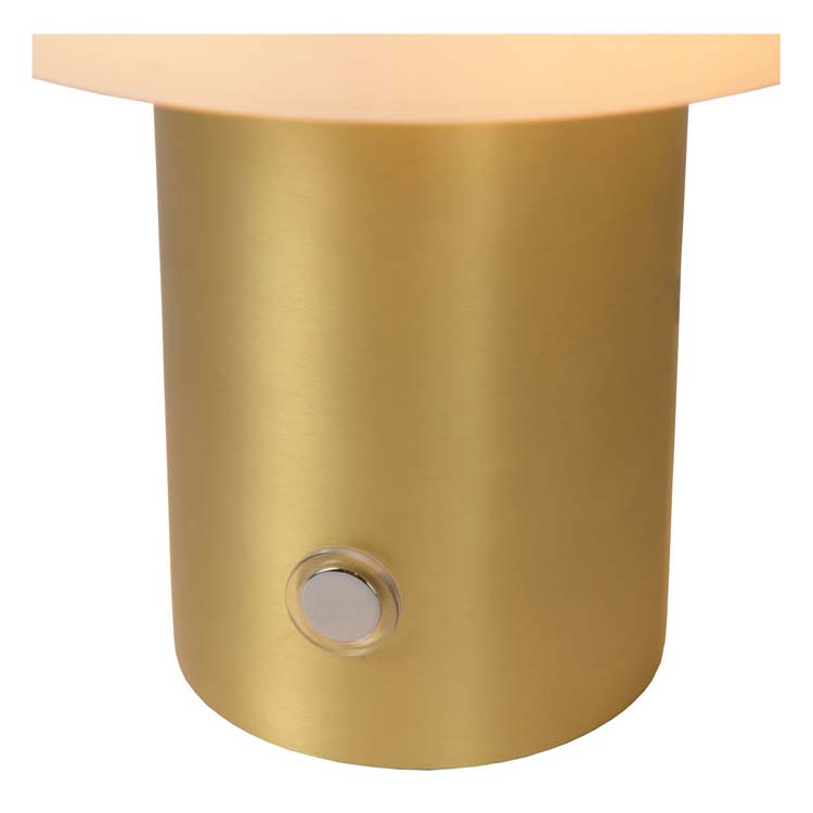 Lucide TIMON - Lampe de table - 1xE14 - 3 StepDim - Or Mat / Laiton