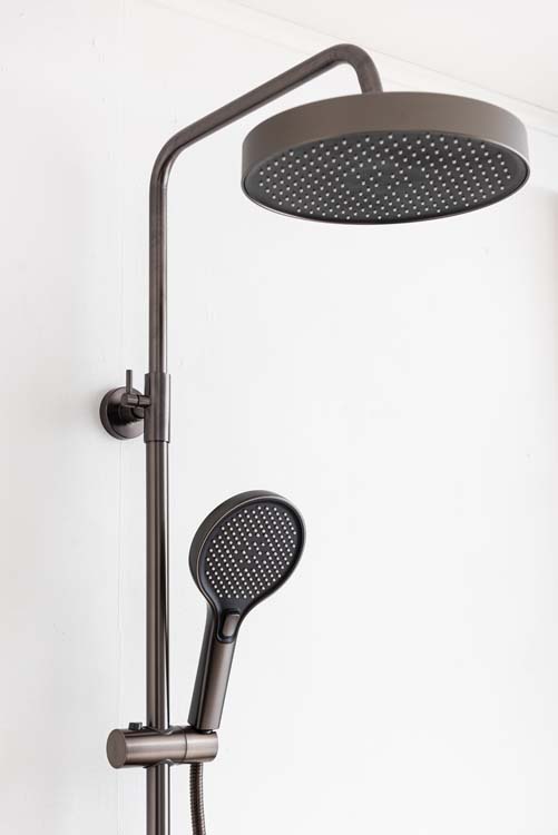 Doucheset Sophia thermostatisch gunmetal