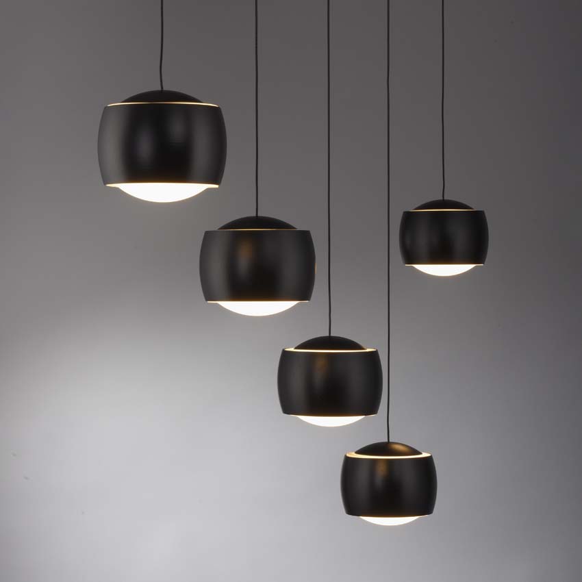 Suspension Easy Lift - Noir - 110x10cm - Dimmable - 5x5W - 3000K