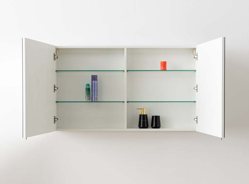 Armoire de toilette Tibo/Tony blanc mat 120x70cm