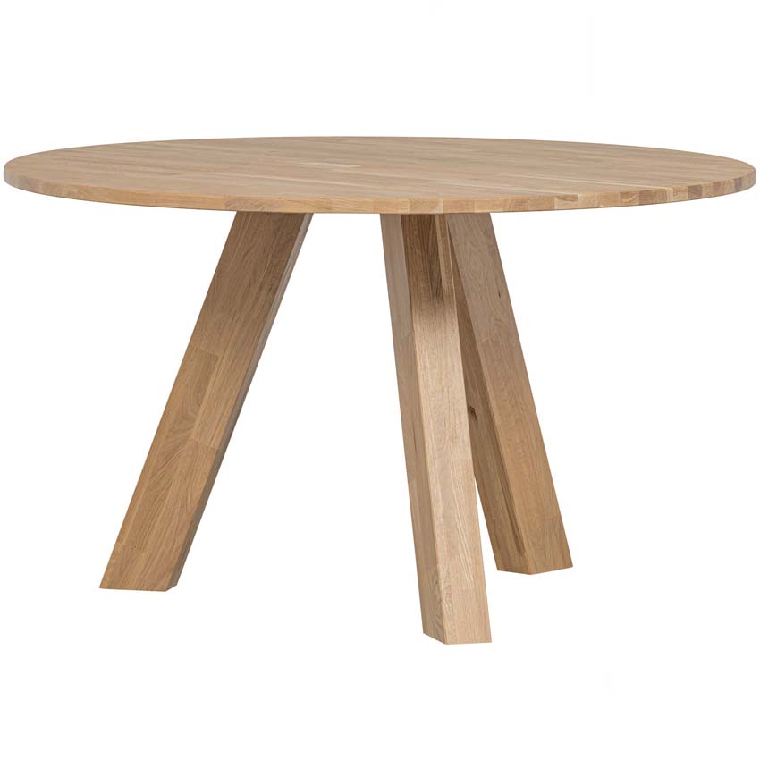 Table Marbella en chêne ronde Ø129cm