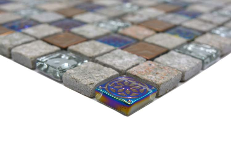 Mosaïque quartzite design mix 29,8 x 29,8 cm