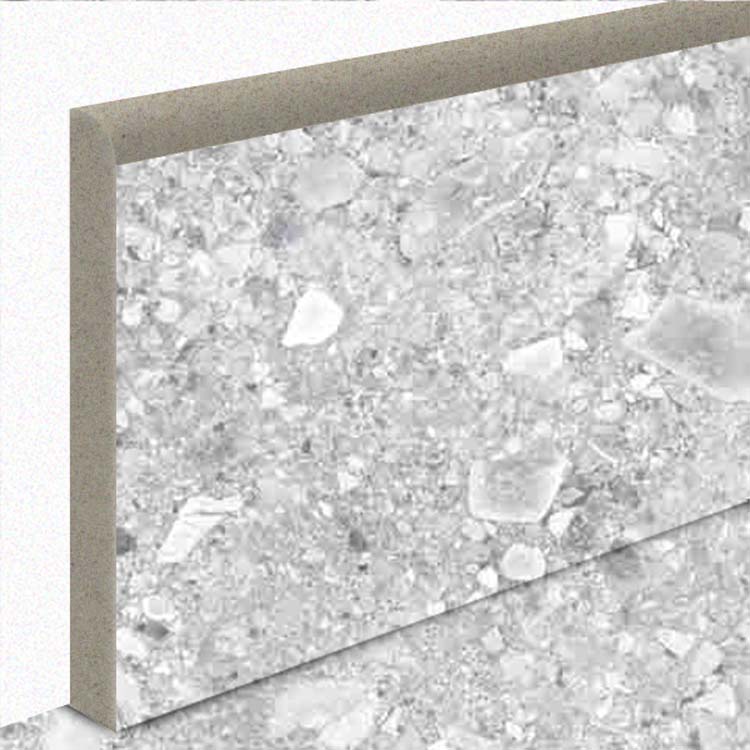 Plinthe Novo ceppo di gre gris clair 7 x 120 cm