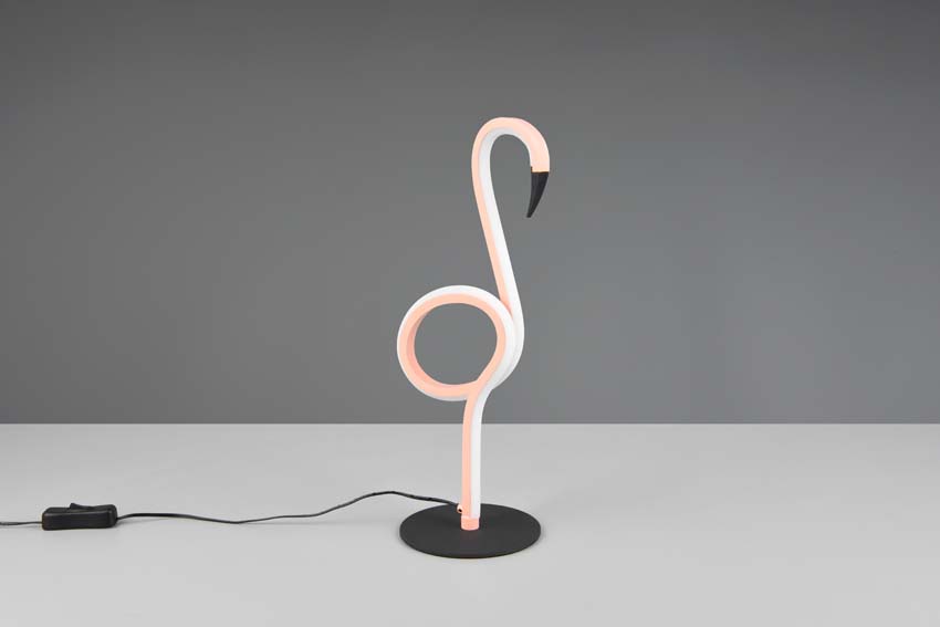 Lampe de table flamant rose - rose - 35x14,5cm - LED - 1x6W - 3000K