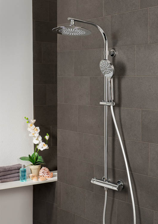 Set de douche thermostatique Maddox chrome Set de douche thermostatique Maddox chrome