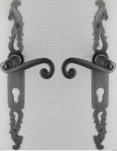 Deurkruk Savenna old silver AXE 70 - lange hals