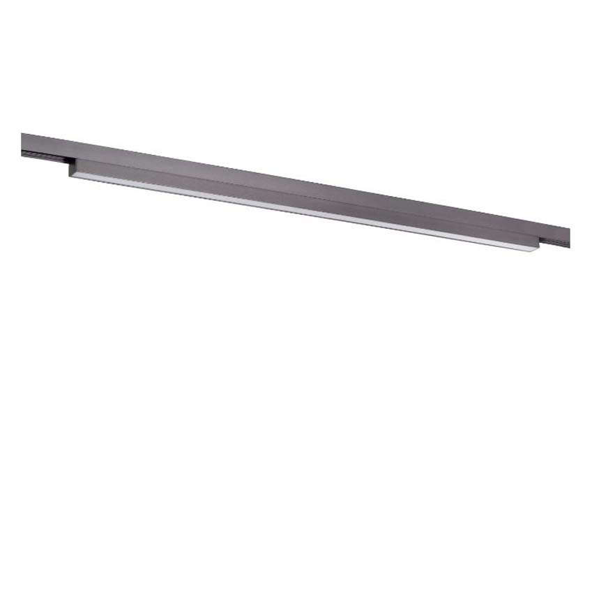 Lucide Premium Linial Glyxx Railspot - 1-fase Railsysteem / Smart Railverlichting - 48V - 1xLED Dimbaar - Mat Zwart Chroom