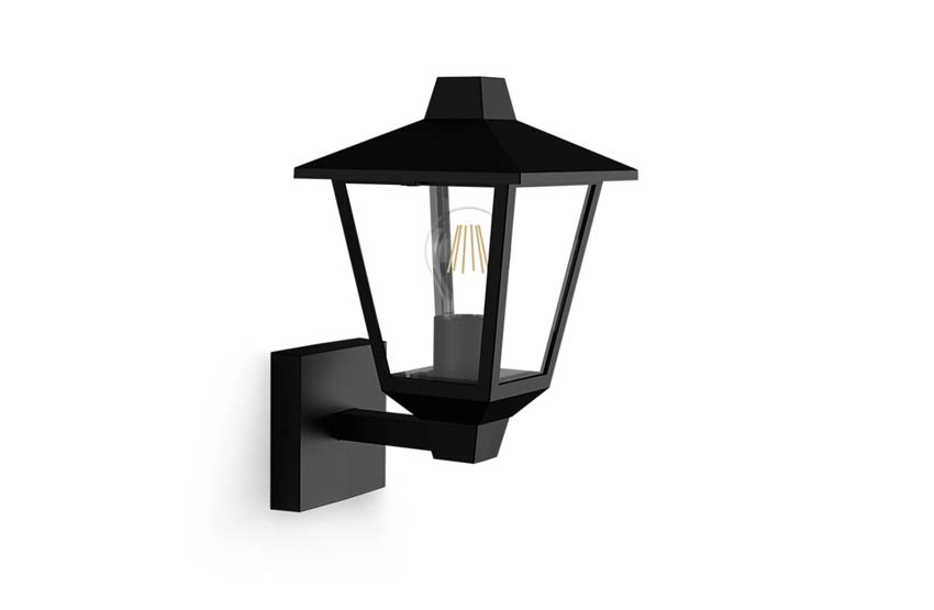Lanterne Alara Up - noir - 25W - E27 - IP44