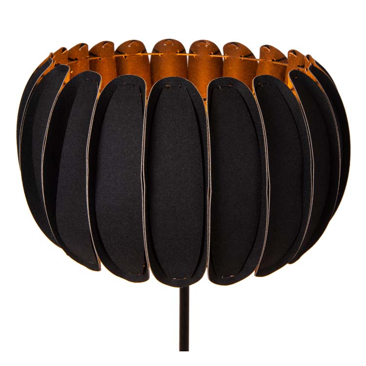 Lucide SPENCER - Vloerlamp - Ø 40 cm - 1xE27 - Zwart