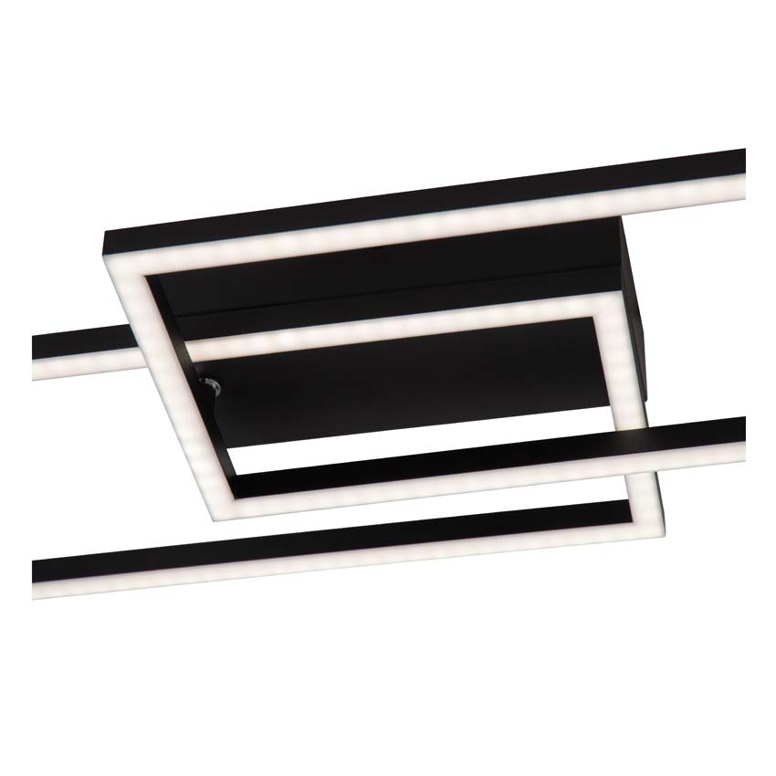 Lucide ARIANNE - Plafonnière - LED - CCT - 1x23W 2700K/4000K - Zwart