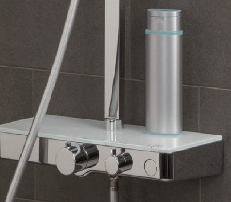 Doucheset Olfa thermostatisch chroom/wit