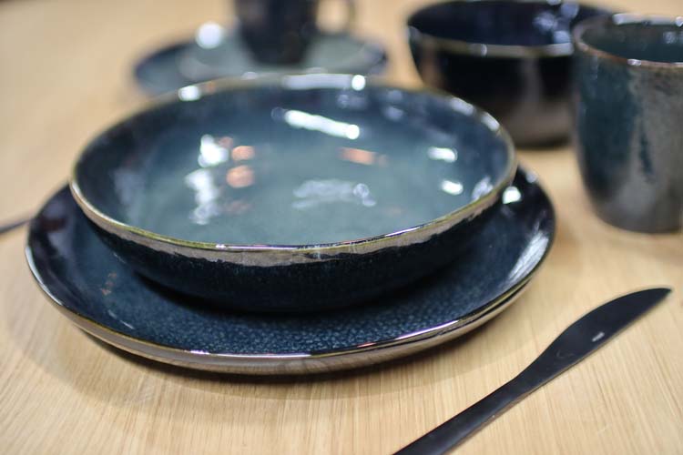 Assiette profonde Mielo 21.5x5 cm saphir