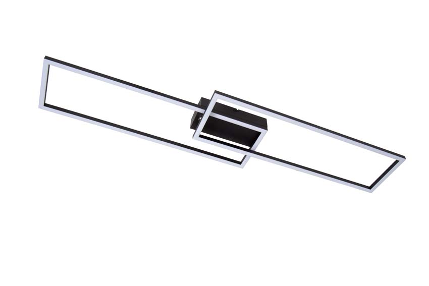 Lucide ARIANNE - Plafonnière - LED - CCT - 1x23W 2700K/4000K - Zwart