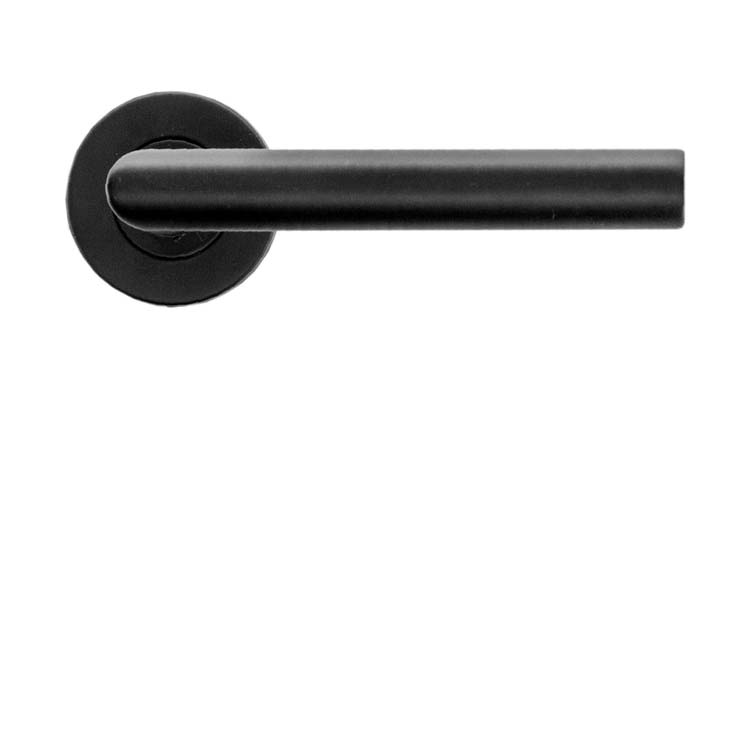 Poignée de porte belluno 19mm noir sans rosace