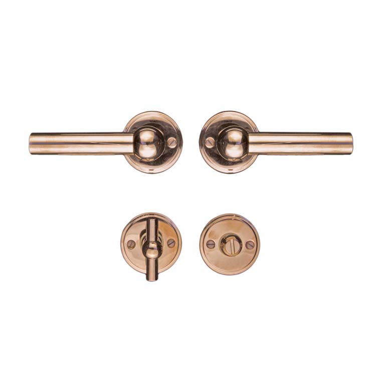 Deurkruk pro grado 2x lucera roze met WC-slot