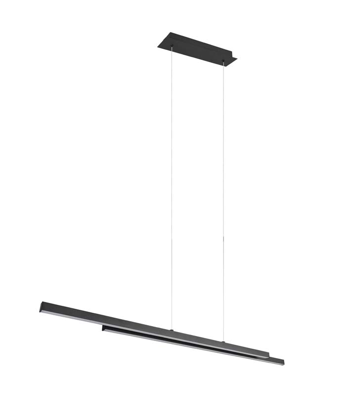 Suspension - noire - 110x8,5xH150cm - LED - 1x22W - 3000K