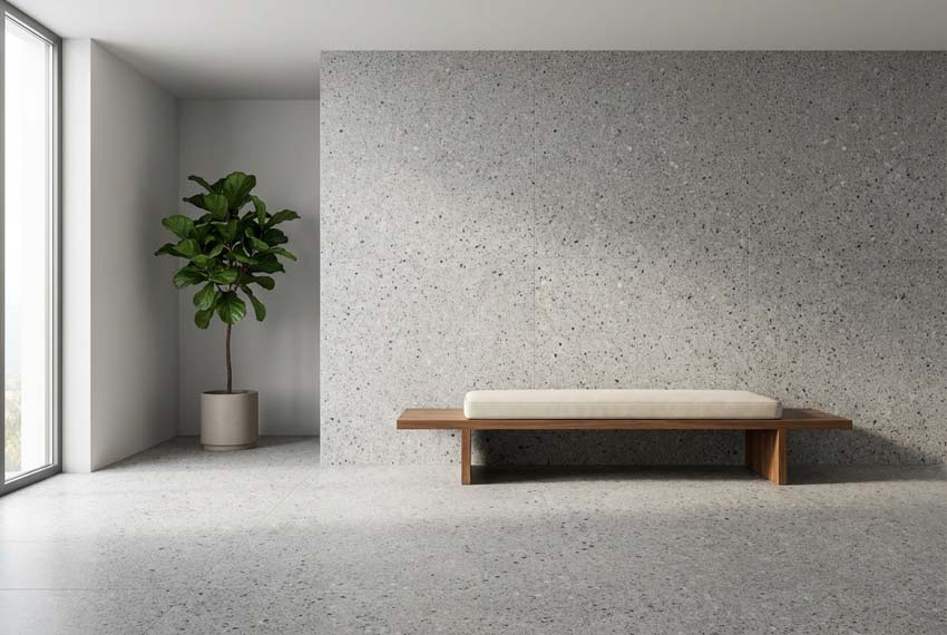 Carrelage de sol et mural Borgo gris clair 60x120cm