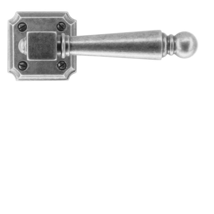 Poignée de porte pro genua vieil argent sans rosace