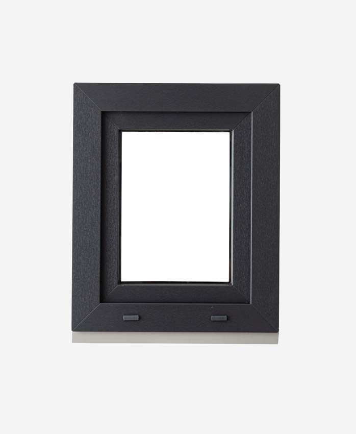 1-VL draaikiepraam pvc Deceuninck Elegant Inf antra/wit B500xH600 mm R