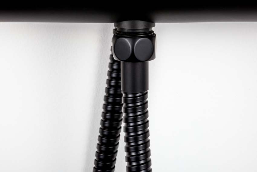 Doucheset Hurricane thermostatisch met cooltouch zwart