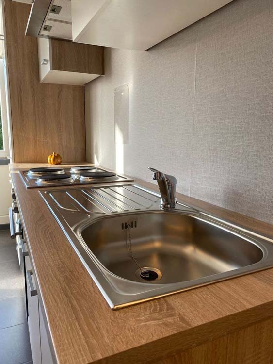 Cuisine 270cm - budget blanc - sans appareils 
