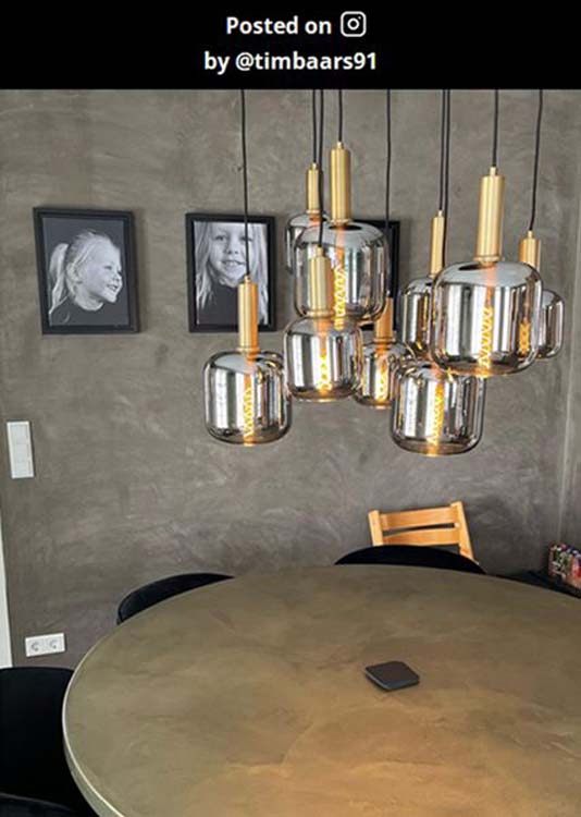 Hanglamp - fumé - Ø22cm - E27 - 40W