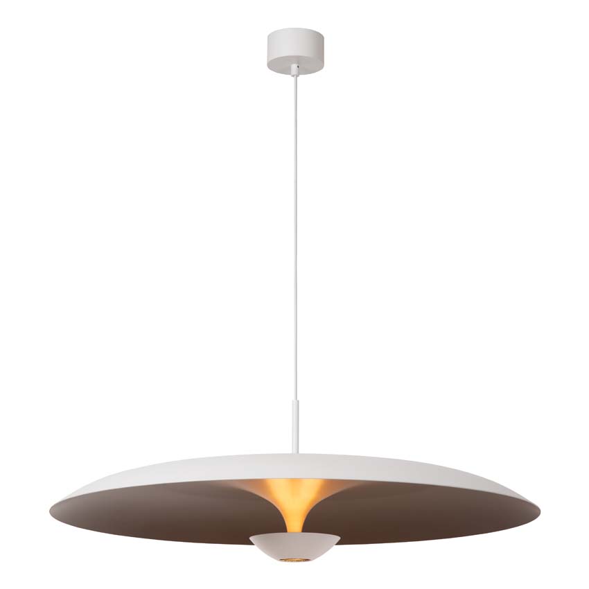 Lucide Premium Kenneth - Suspension - Ø80cm - LED dimmable - 1x22W 2700K - Blanc