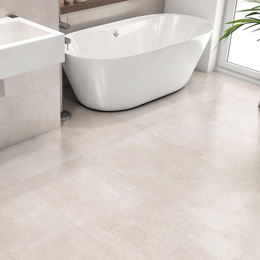 Carrelage de sol et mural Mabel greige 45x45cm
