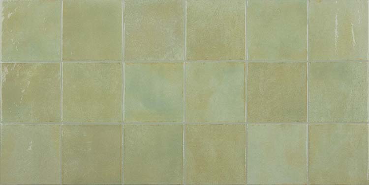Carrelage mural Cueva brillant vert menthe 30x60cm