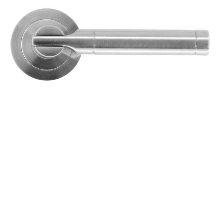 Poignée de porte catania look inox sans rosace
