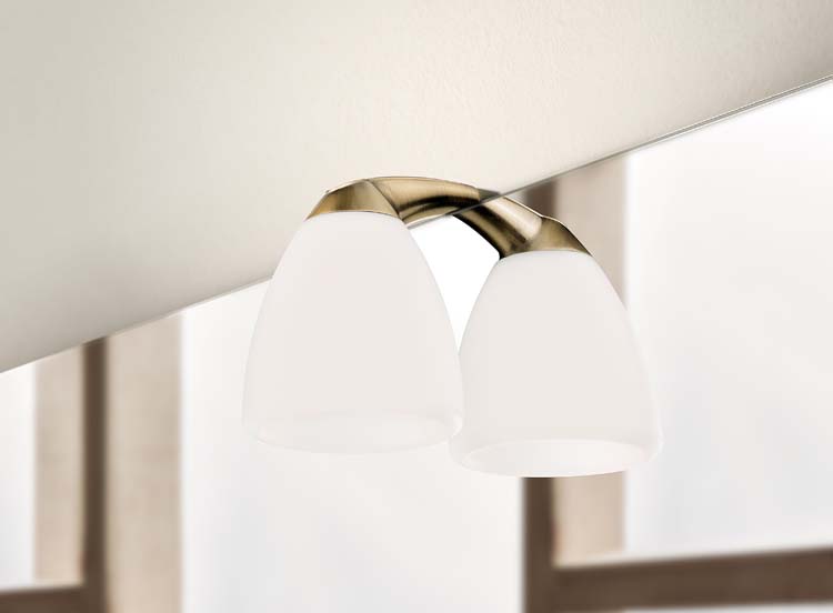 Éclairage de salle de bains  bronze  Ø8cm  4000K  4W  IP44