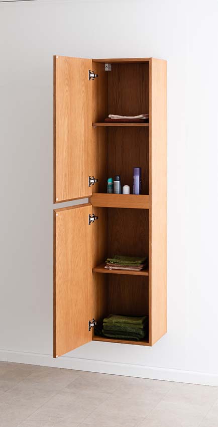 Kolomkast Fior eik hangend 170x40x35cm