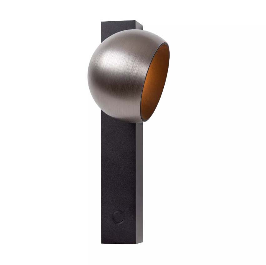 Lucide Premium Esfera - Applique murale - Fer gris - 14x10x25cm - Dimmable - LED - 1x9W - 2700K