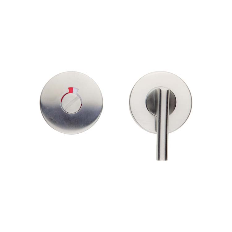 WC garnituur pro rond perugia inox met steeltje