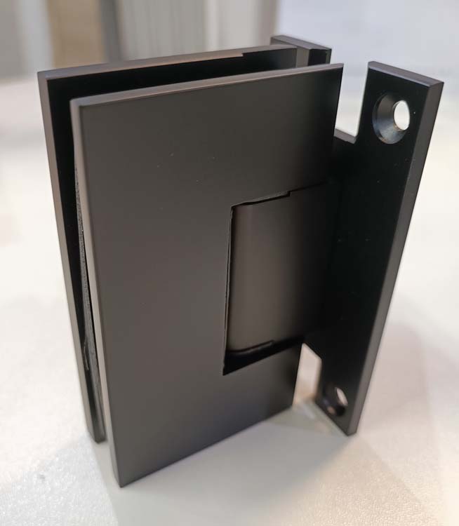 Charnière premium vetro noir pour porte en verre par pièce