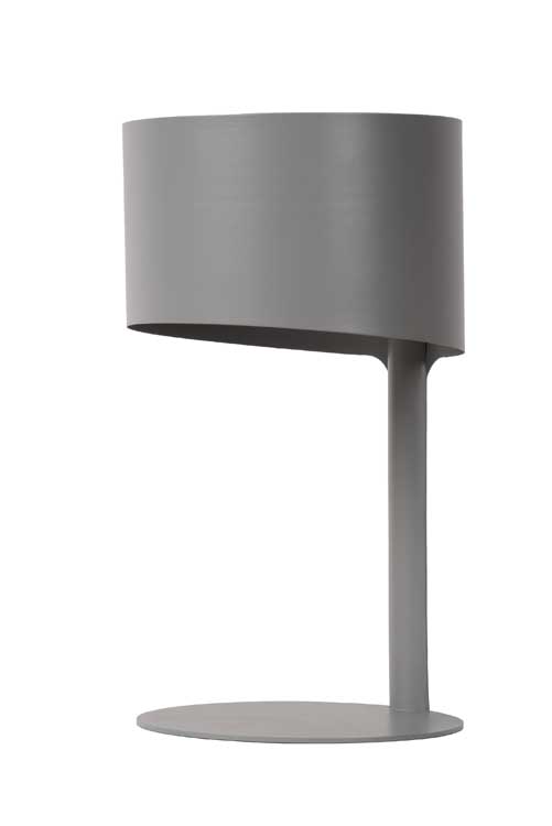 Lucide KNULLE - Tafellamp - Ø 15 cm - E14 - Grijs