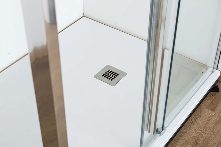 Douchewand Ulrich chroom profiel 88-90x200cm