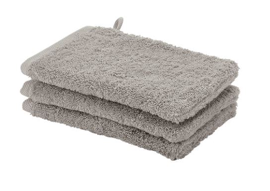 Aquanova washandje London 16x22 cm truffel