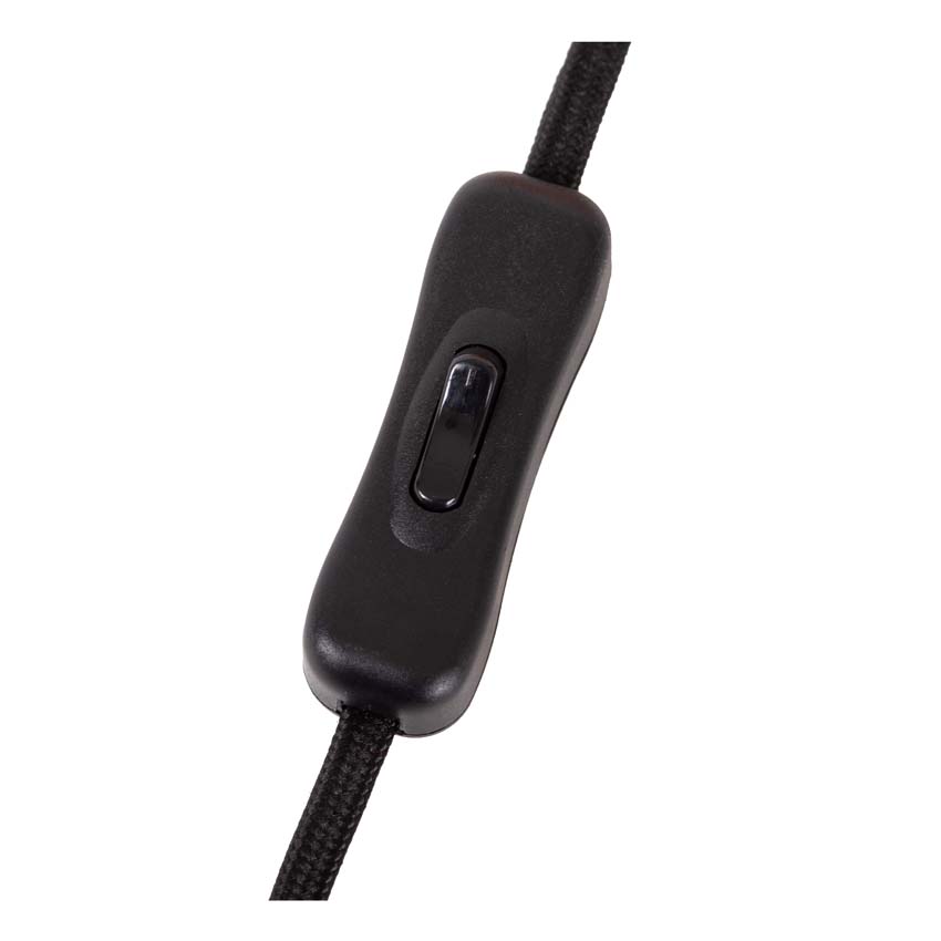 Lucide Lambres - Lampe de table - Ø15cm - 1xE27 - Noir