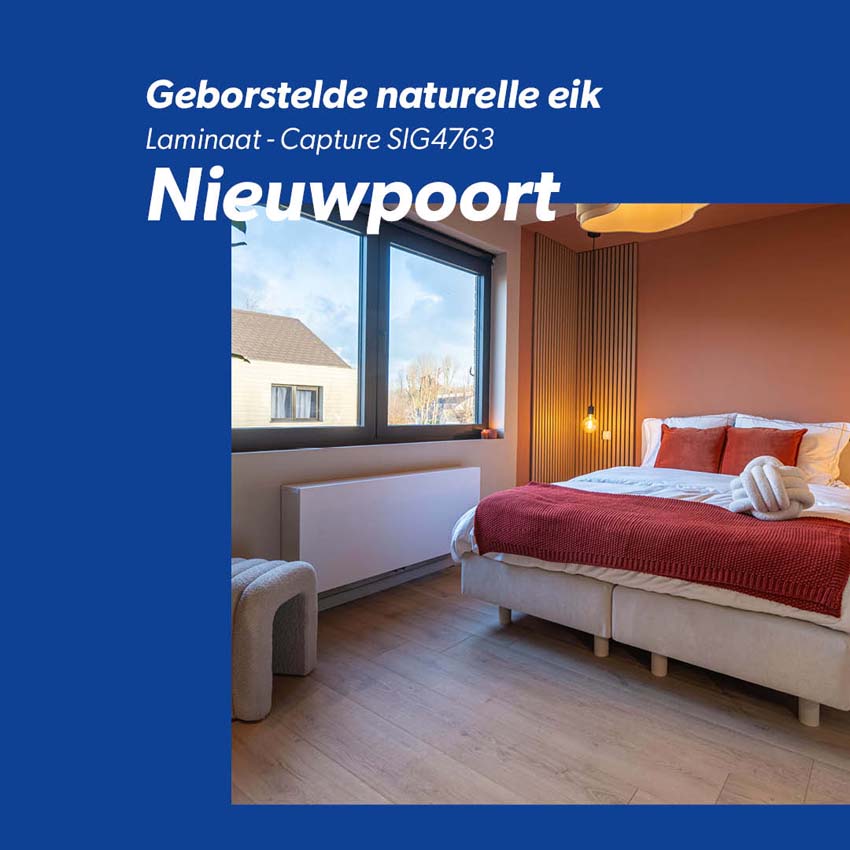 Sol stratifié Quick-step Capture waterproof 9mm - Chêne nature brossé