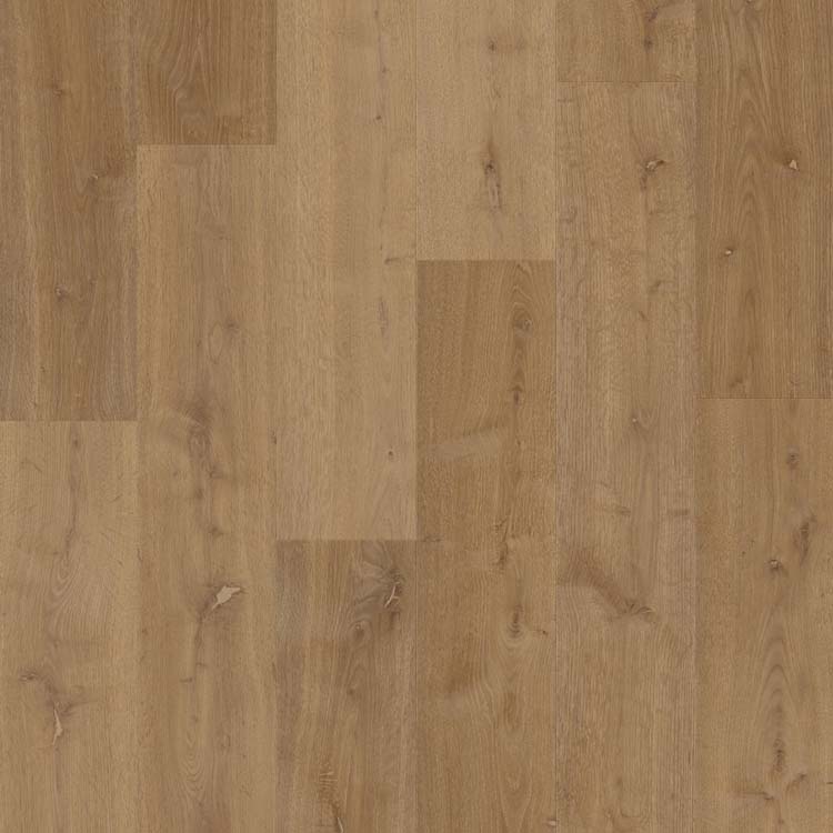 Vinyl vloer Quick-Step Bloom plank 6mm elegante gerookte eik donkerbruin 149,4x20,9cm met ondervloer